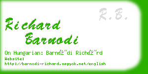 richard barnodi business card